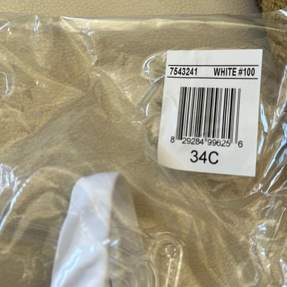 Natori white sports bra with underwire . Size 34C NWT - Picture 2 of 4